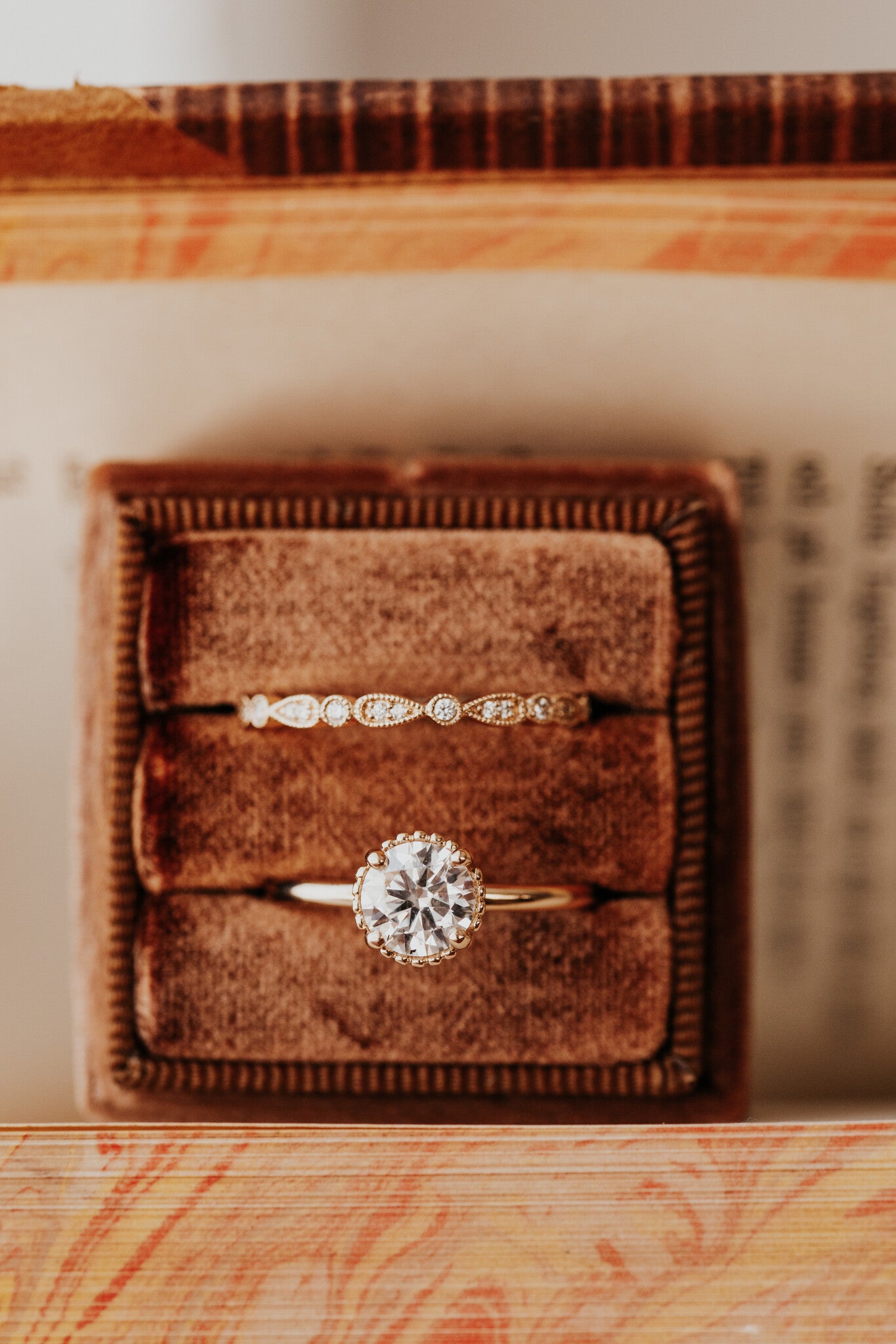 The Charlotte 1.61 ct Round Natural Diamond Solitaire in a Sarah O Jewelry ring box