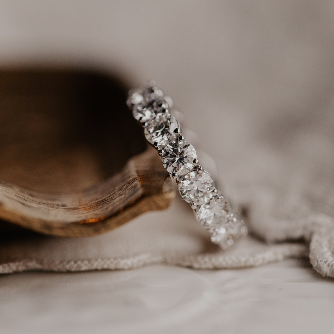 The Amara Round Eternity Band