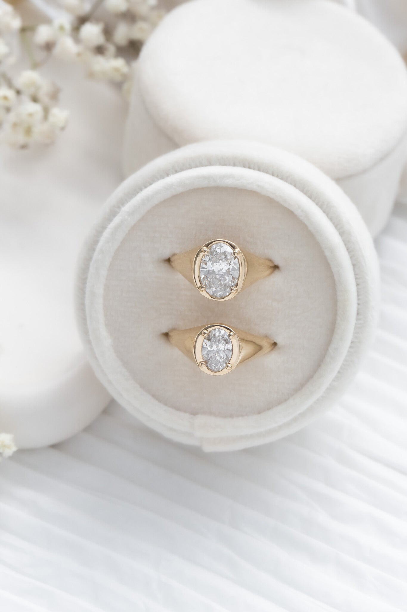 The Lennox Oval Signet Ring in a 1ct and 2 ct design