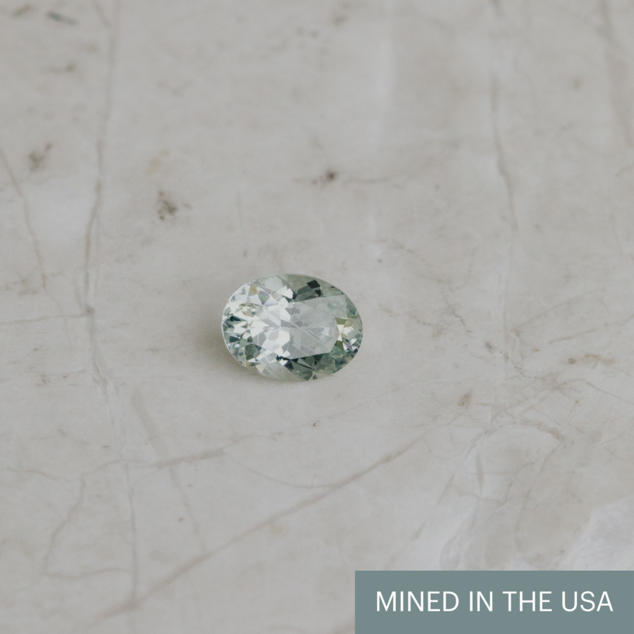 Build Your Own 1.18 ct White Oval Montana Sapphire Ring