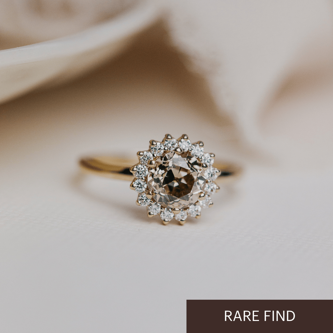The Camille 1.40 ct Round Champagne Diamond Ring