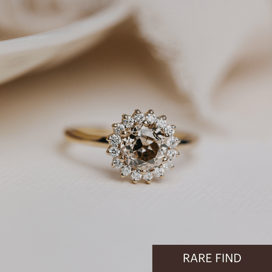 The Camille 1.40 ct Round Champagne Diamond Ring