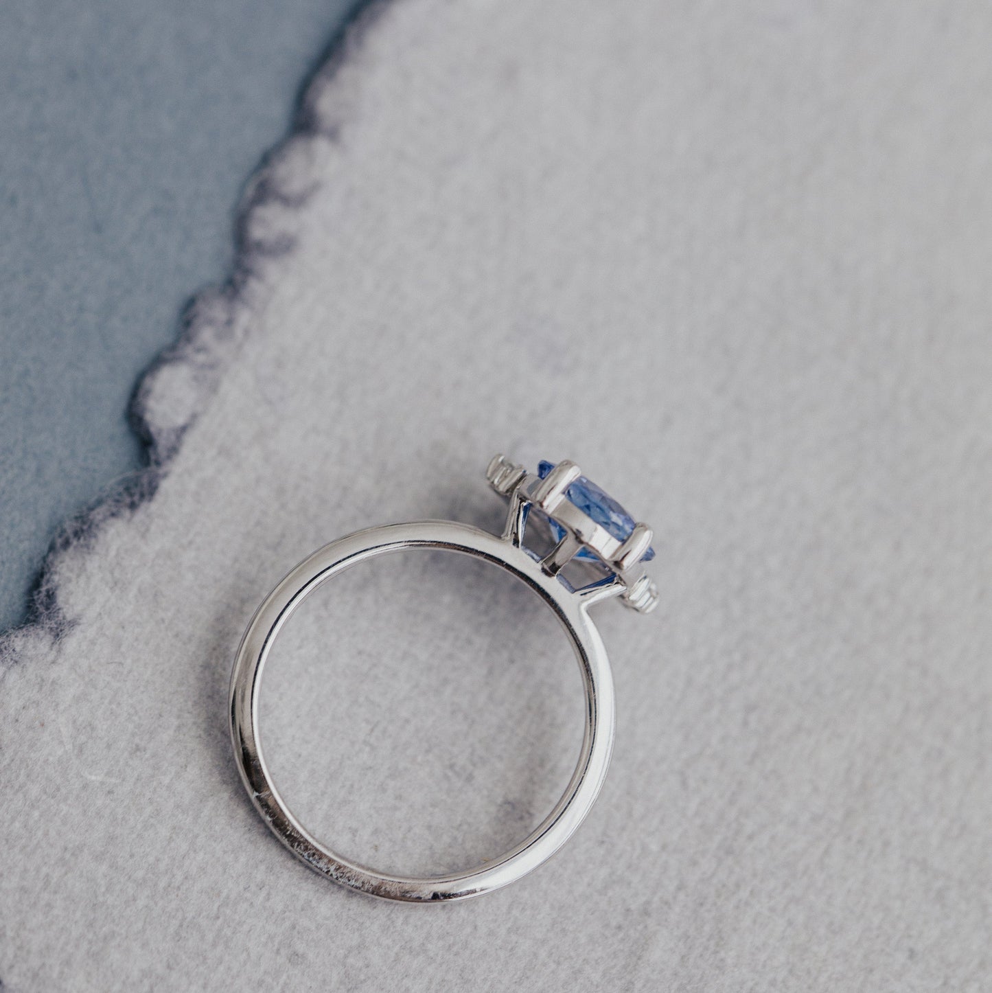 The Dillon 1.87 ct Round Blue Sapphire Ring