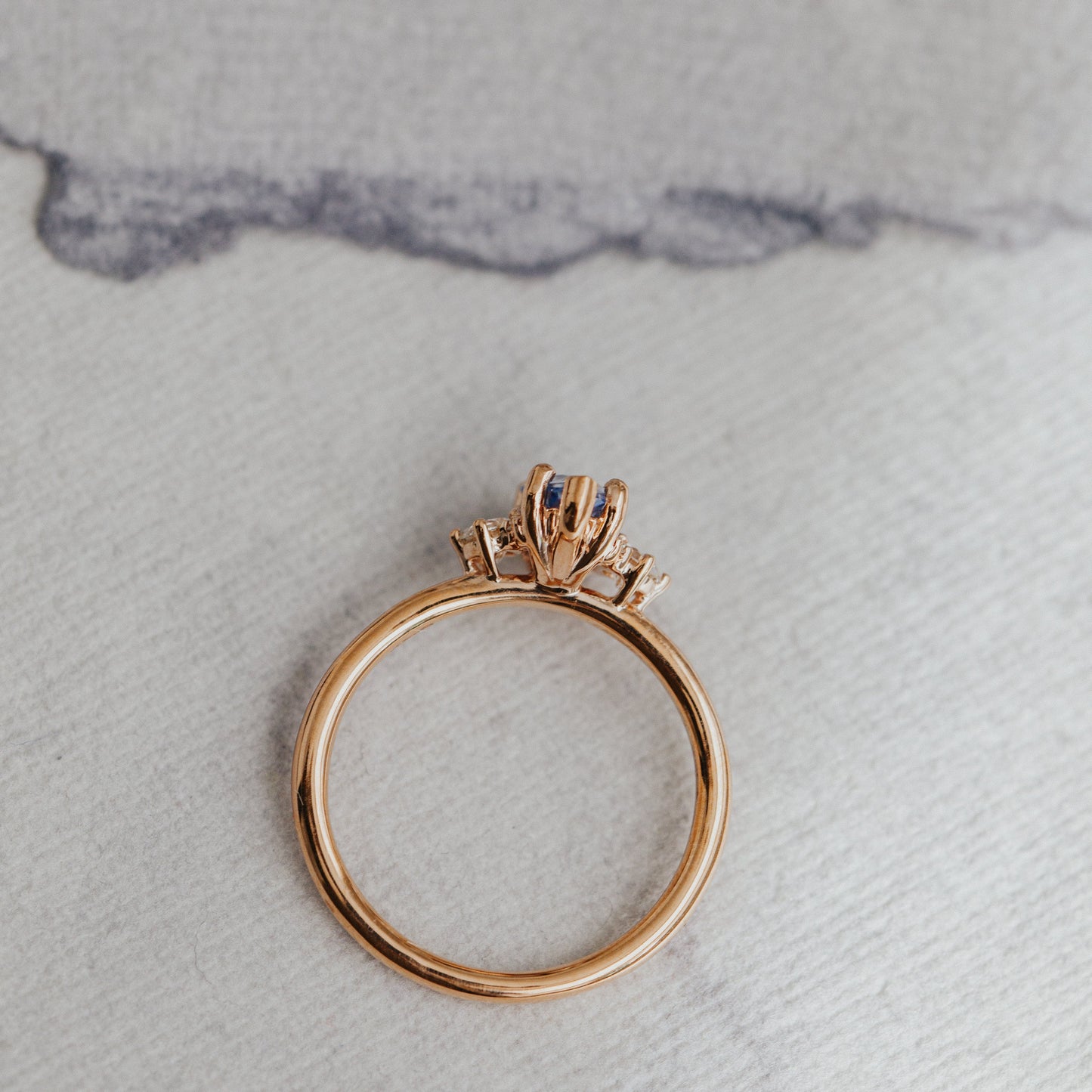 The Vivien Sapphire 1.07 ct Marquise Light Blue Sapphire Ring