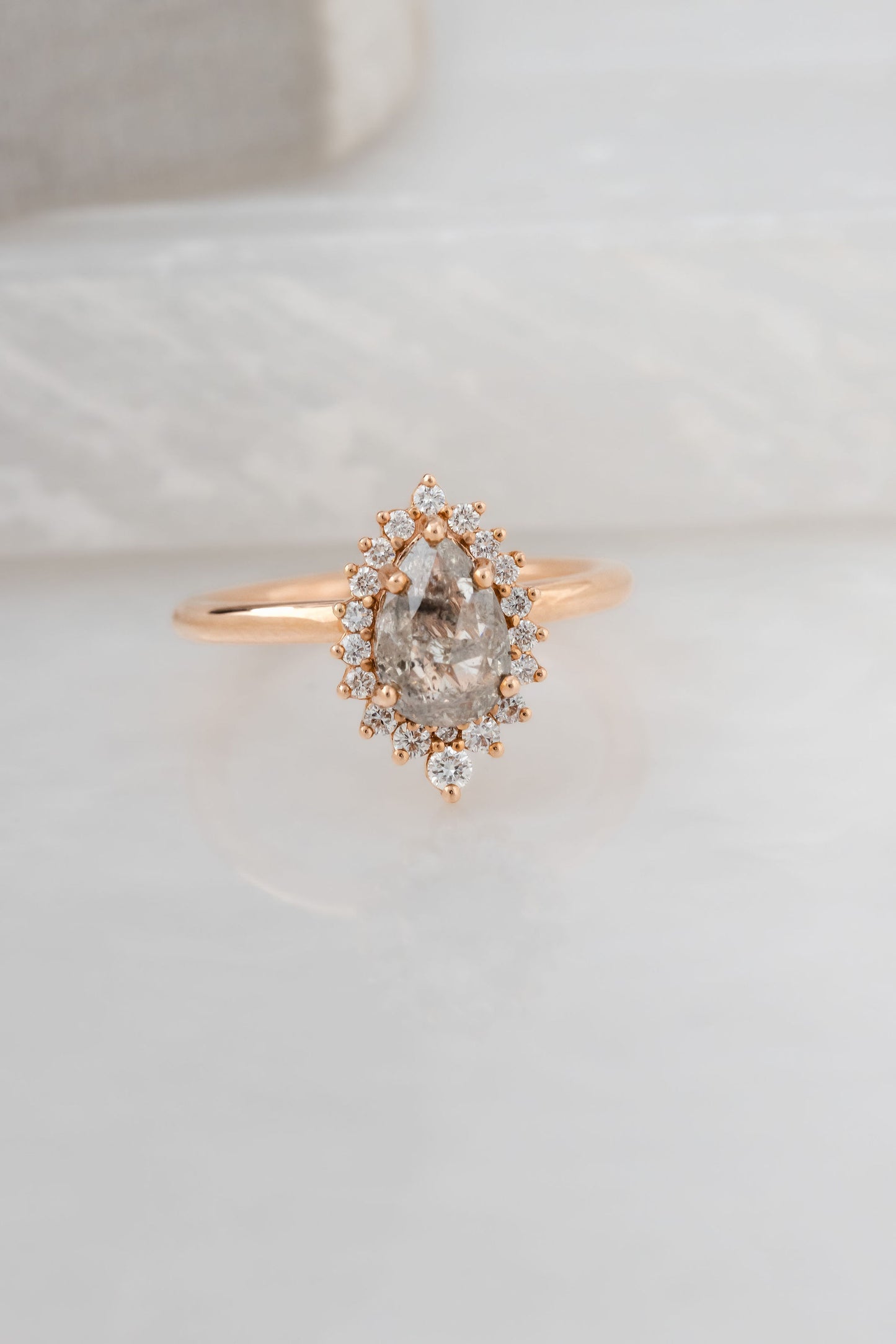 The Carina 1.02 ct Pear Galaxy Diamond Ring