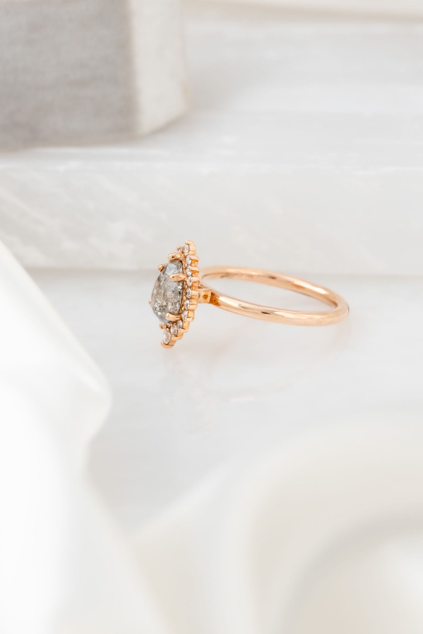 The Carina 1.02 ct Pear Galaxy Diamond Ring