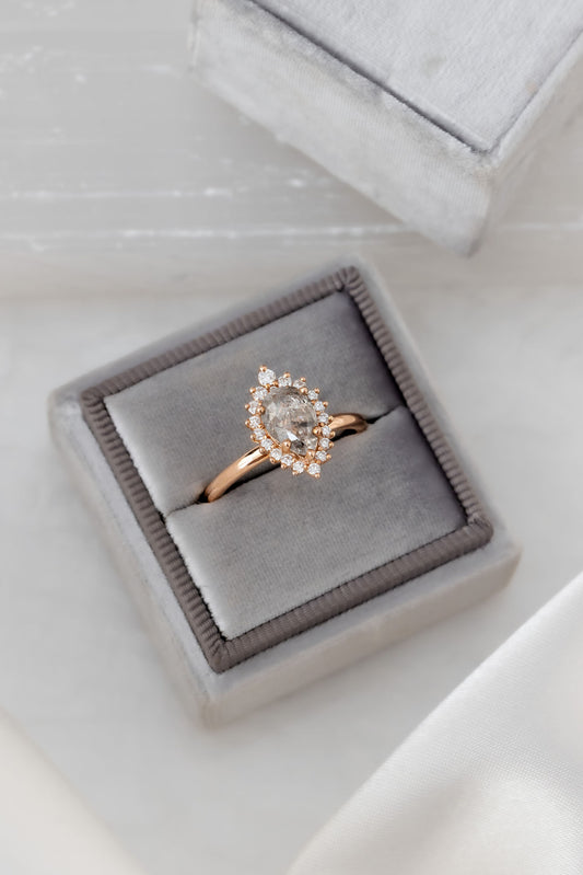 The Carina 1.02 ct Pear Galaxy Diamond Ring