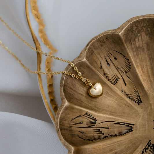 Tiny Gold Heart Necklace