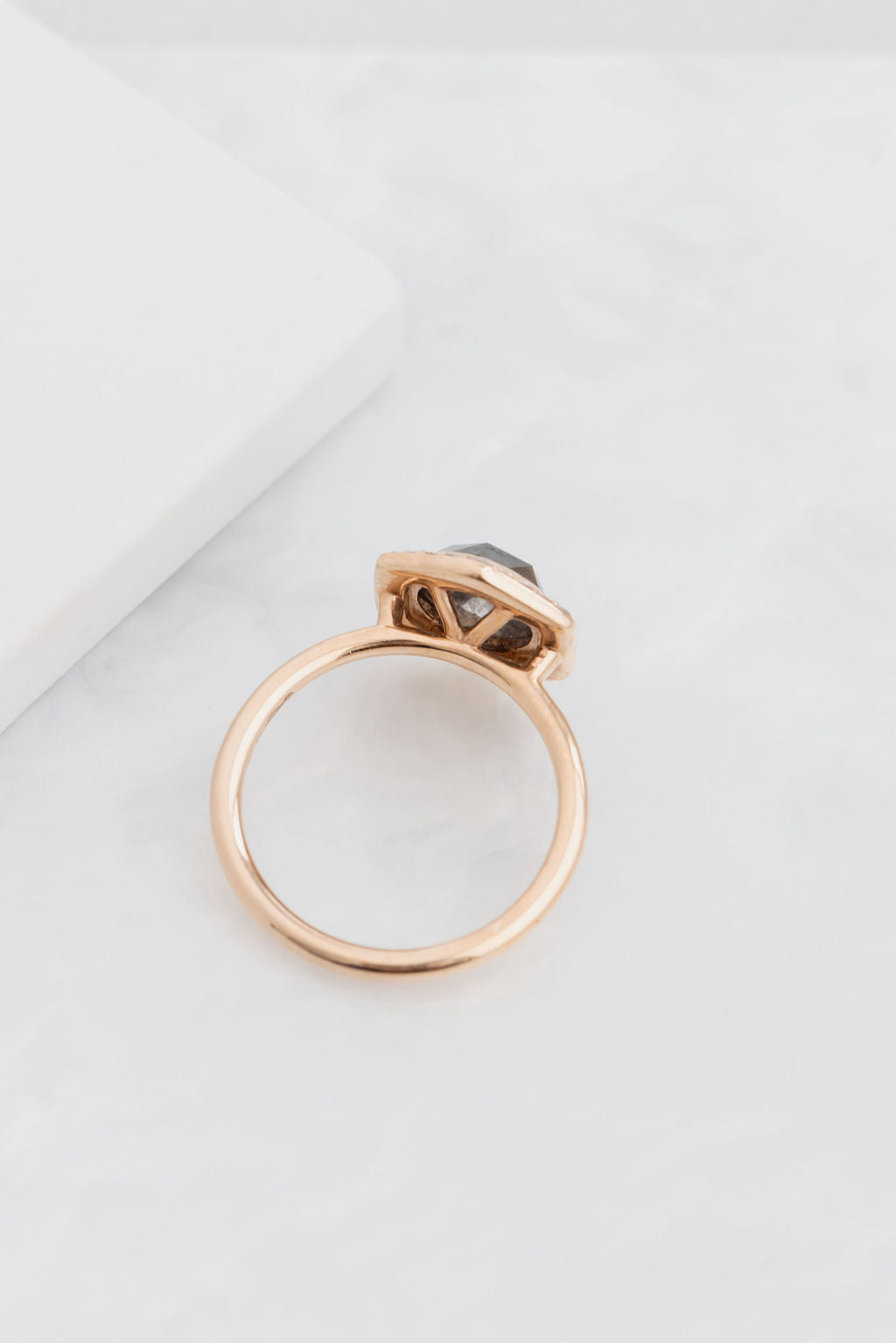 The Calisto 1.82 ct Round Galaxy Diamond Halo Ring