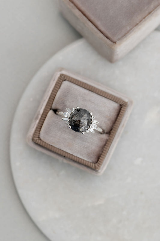 The Aquila 2.48 ct Cushion Galaxy Diamond Ring