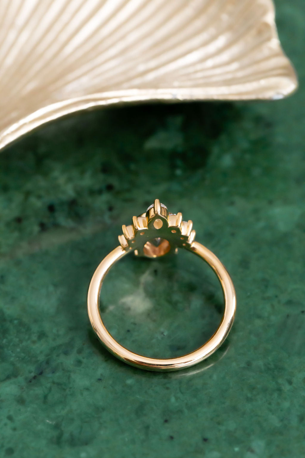 The Athena 1.45 ct Oval Peach Garnet Ring