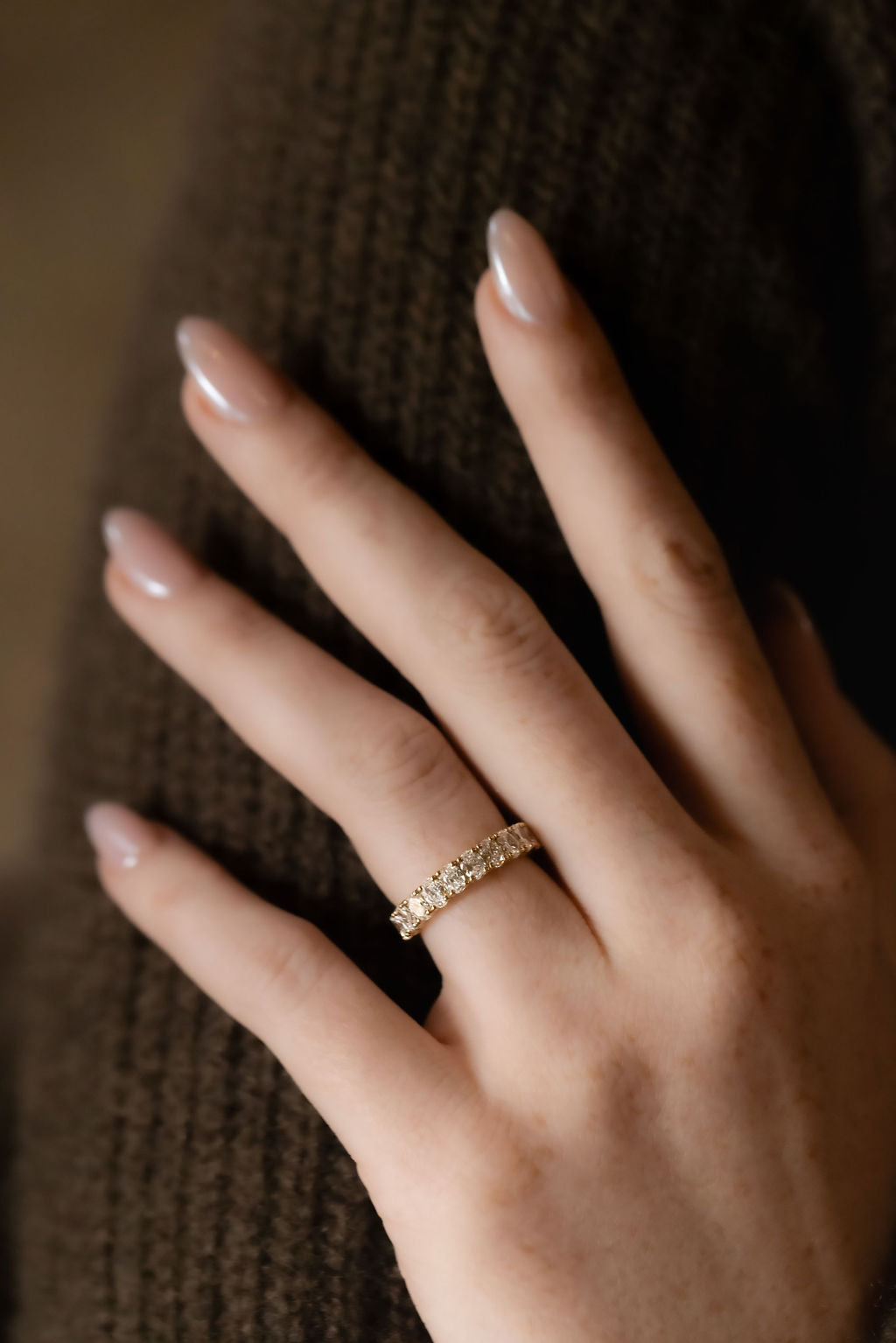 The Amara Oval Eternity Band