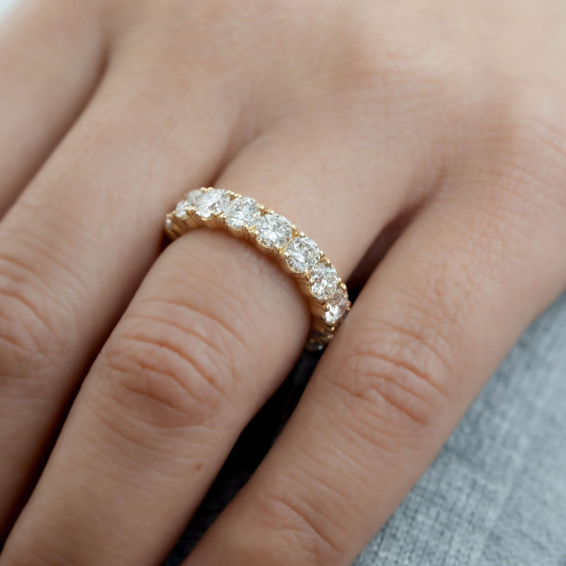 The Amara Round Eternity Band