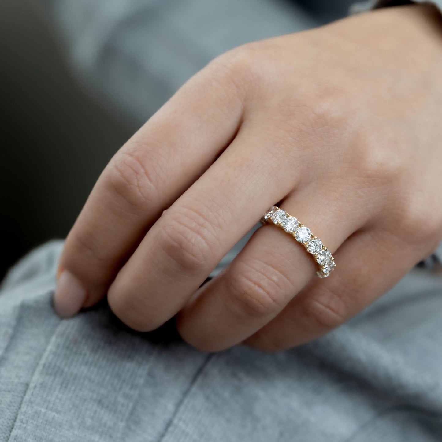 The Amara Round Eternity Band