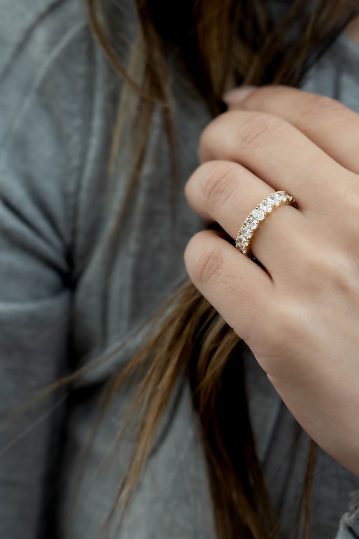 The Amara Oval Eternity Band