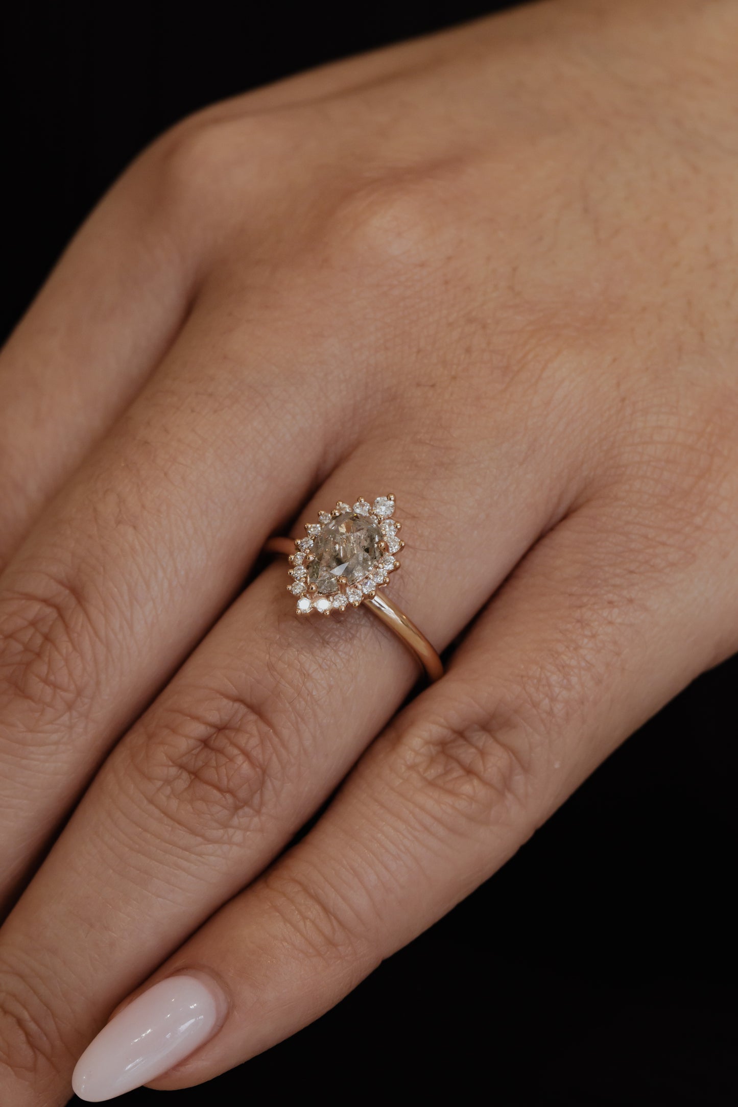 The Carina 1.02 ct Pear Galaxy Diamond Ring