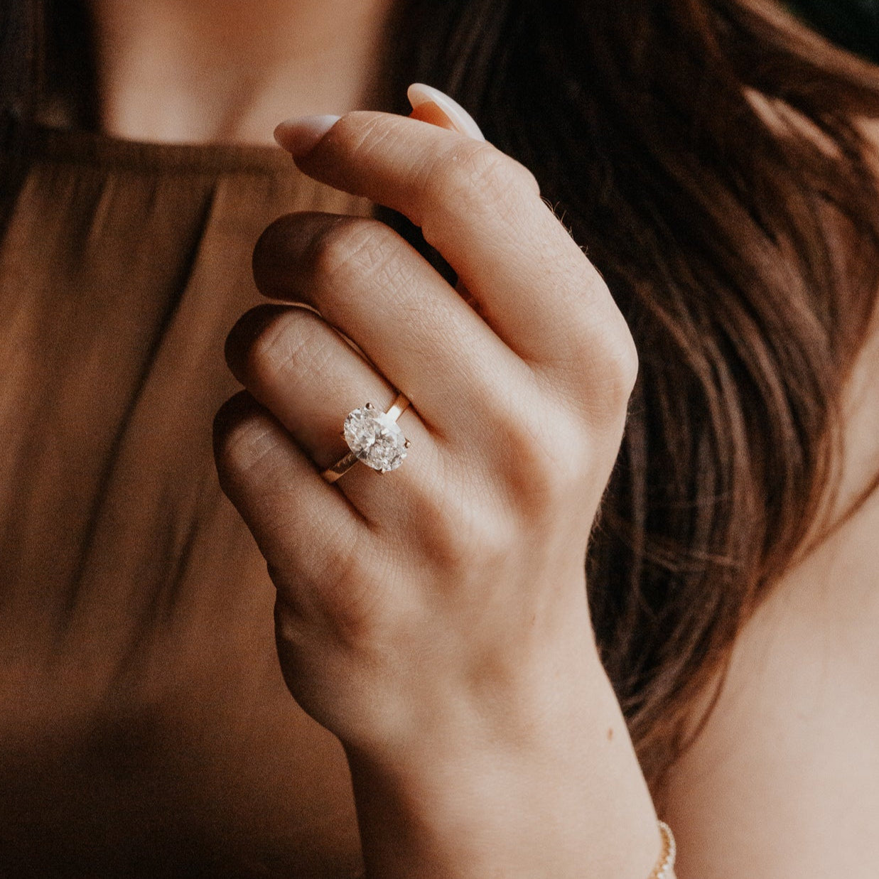 The Octavia Oval Solitaire Ring