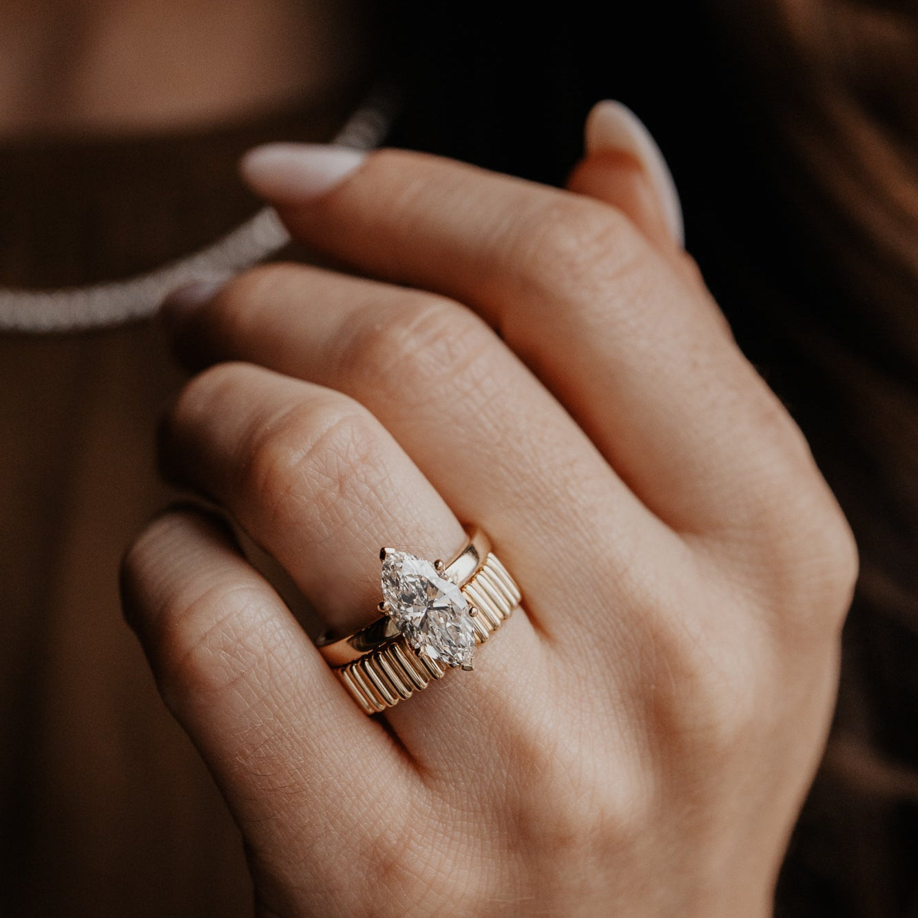 The Octavia Marquise Solitaire Ring