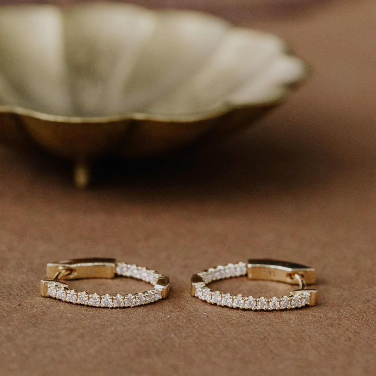 Oval Inside Out Hoop Earrings
