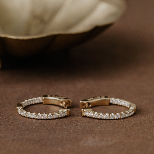 Small Inside Out Hoop Earrings