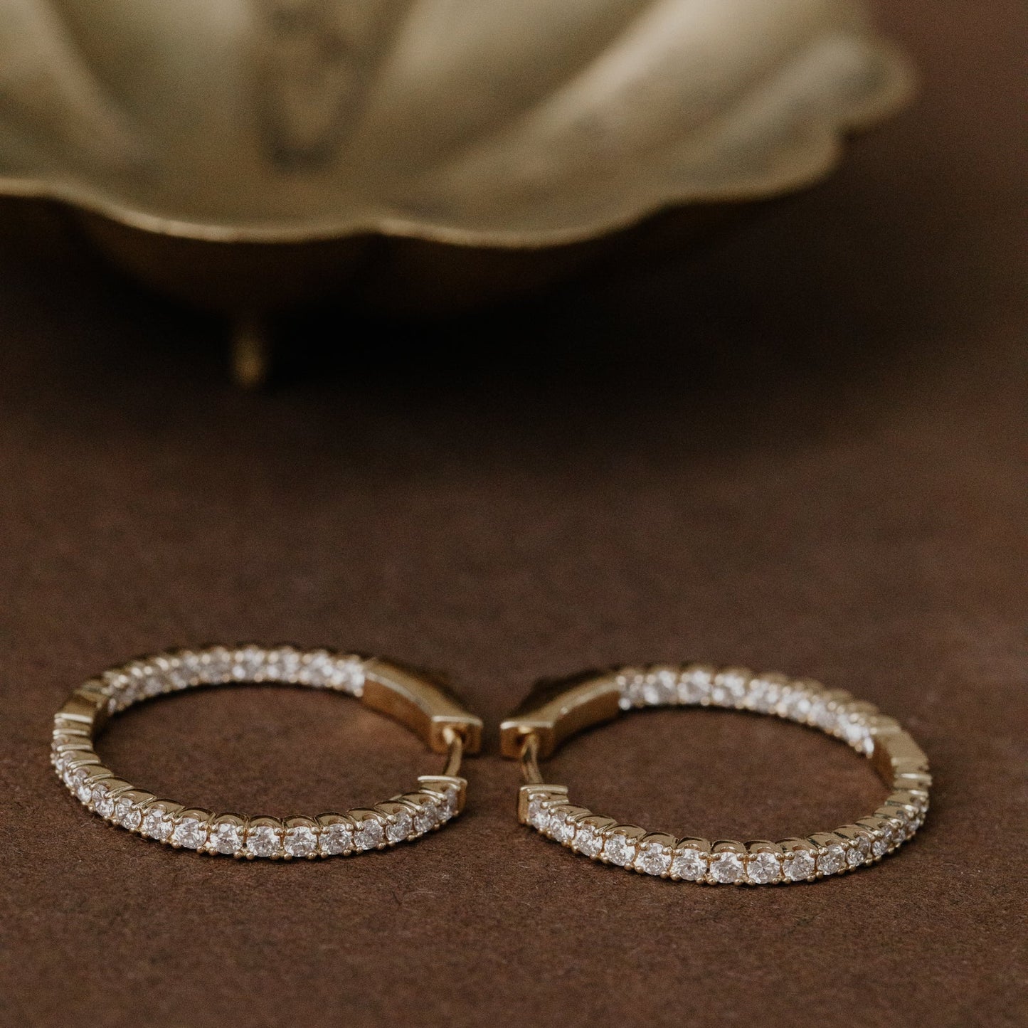 Large Inside Out Hoop Earrings