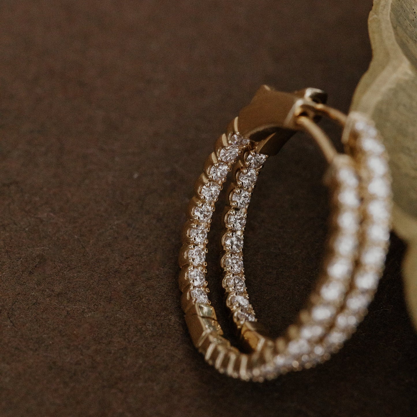 Large Inside Out Hoop Earrings