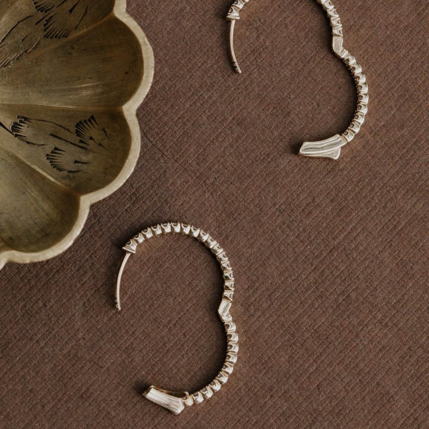 Large Inside Out Hoop Earrings