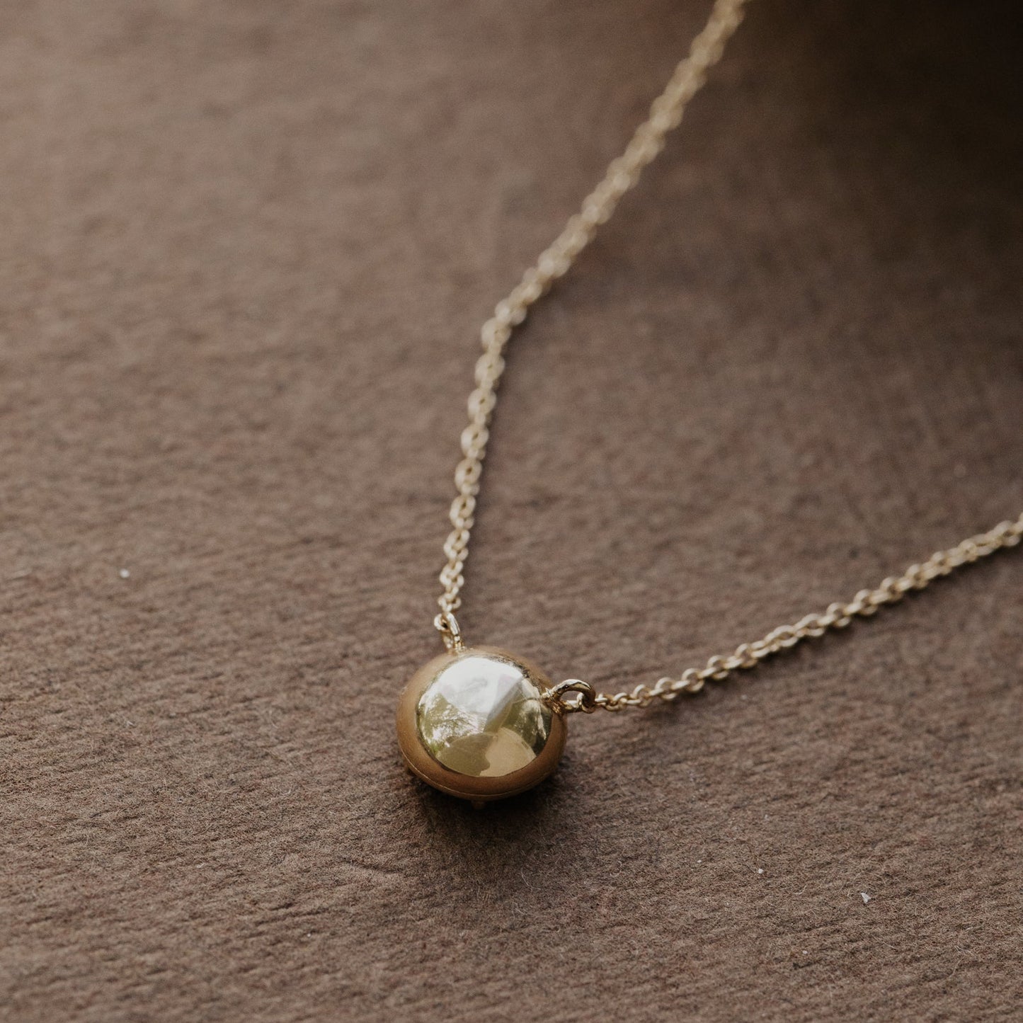Round Collet Set Lab Grown Diamond Necklace