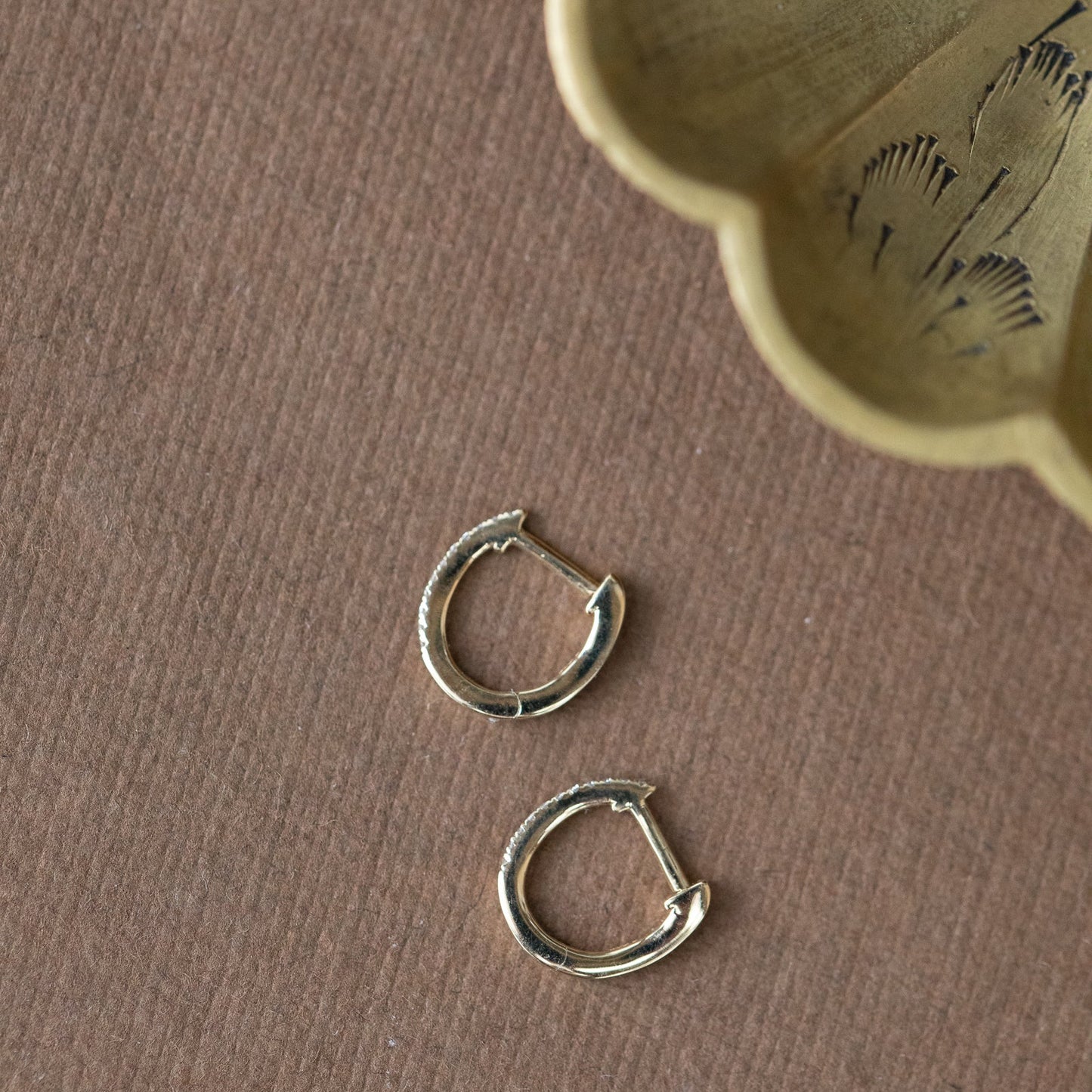 Pave Huggie Earrings