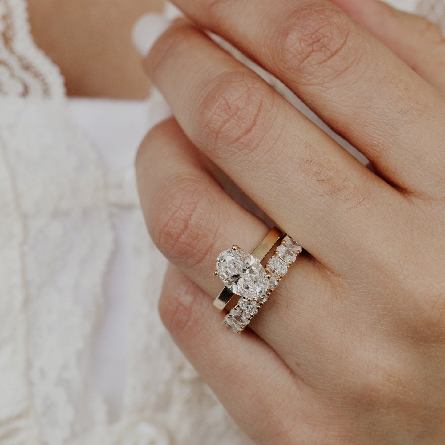 The Amara Oval Eternity Band