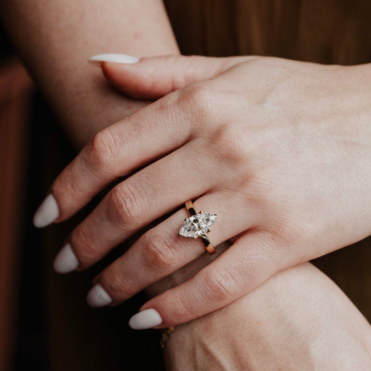 The Octavia Marquise Solitaire Ring