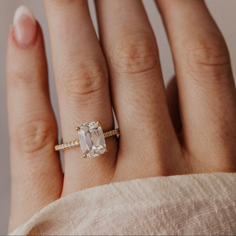 The Jenna 2.90 ct Elongated Cushion Lab Grown Diamond Ring