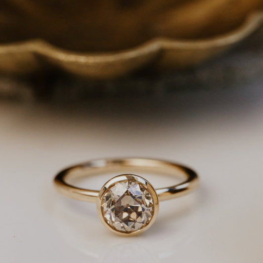 The Bailey 1.54 ct Round Champagne Diamond Solitaire