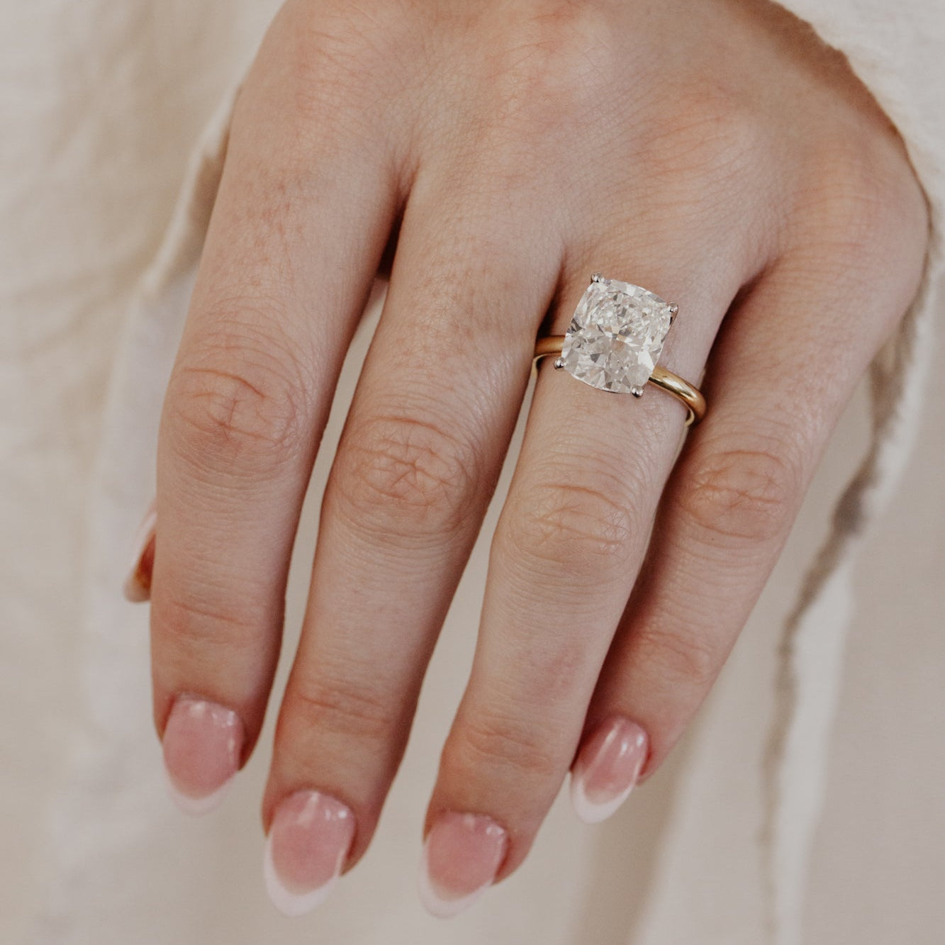 The Maeve 6.46 ct Elongated Cushion Lab Grown Diamond Ring