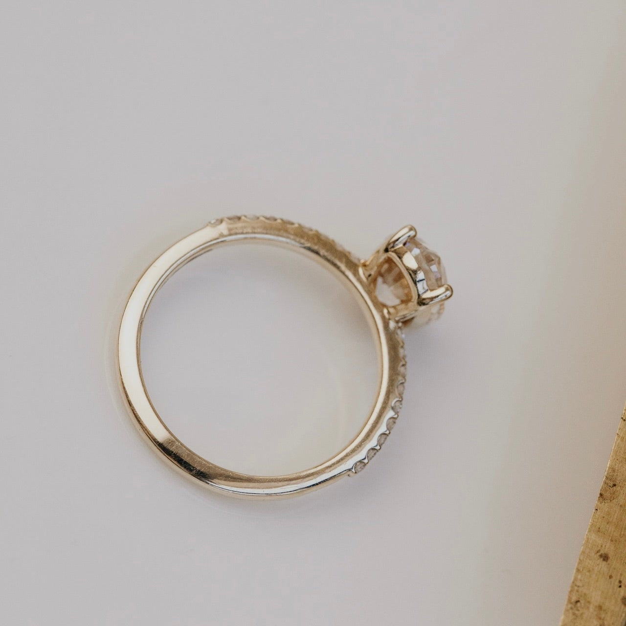 The Jenna 2.01 ct Oval Champagne Diamond Ring