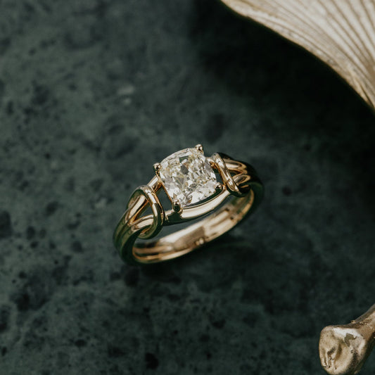 The Bella 1.45 ct Modified Old Mine Cut Diamond Ring