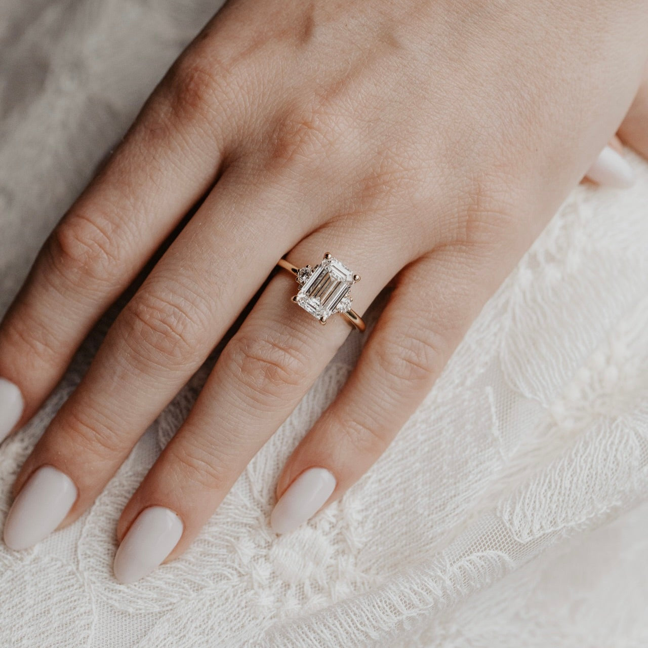 The Vivien Emerald Cut Ring