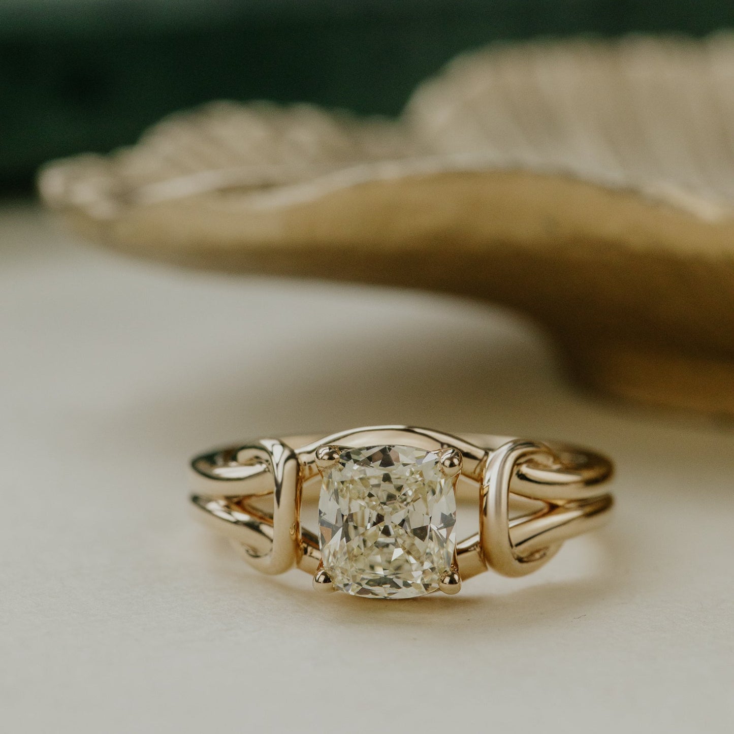The Bella 1.45 ct Modified Old Mine Cut Diamond Ring