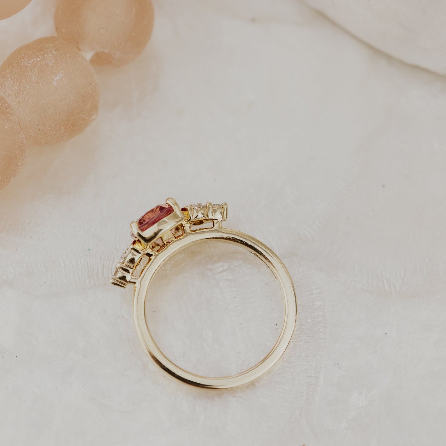 The Betty 2.14 ct Cushion Garnet Ring