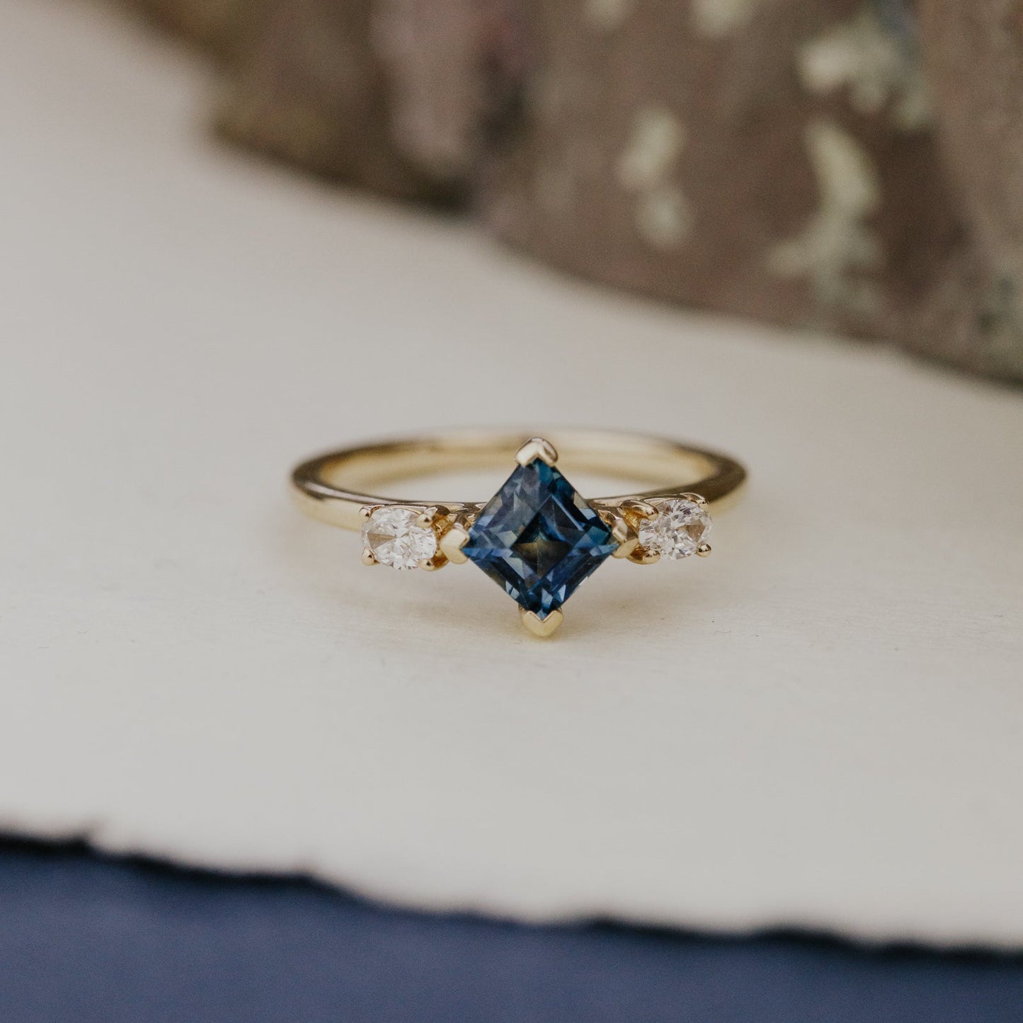 The Ruth 1.17 ct Kite Montana Sapphire Ring