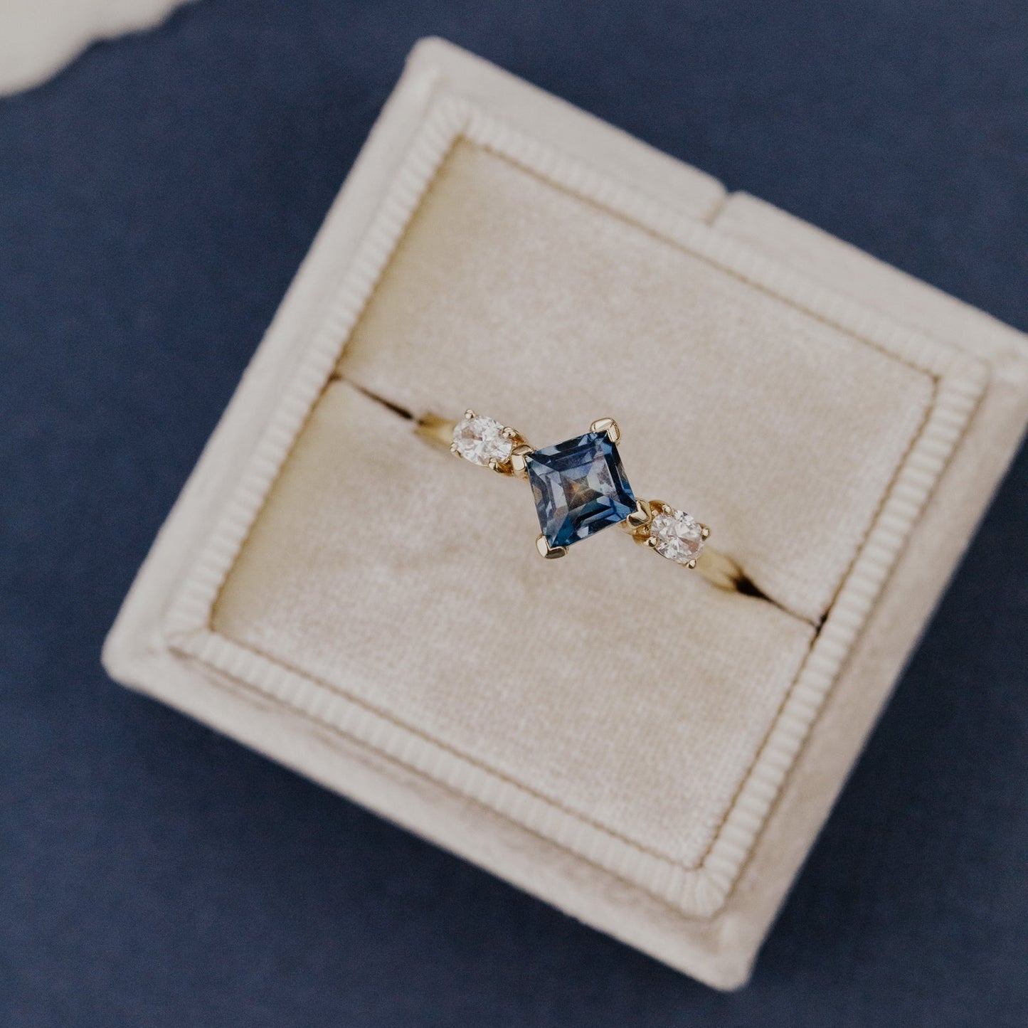 The Ruth 1.17 ct Kite Montana Sapphire Ring