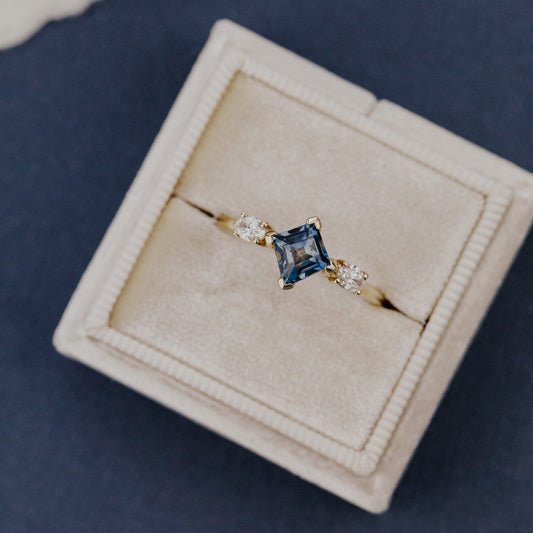 The Ruth 1.17 ct Kite Montana Sapphire Ring