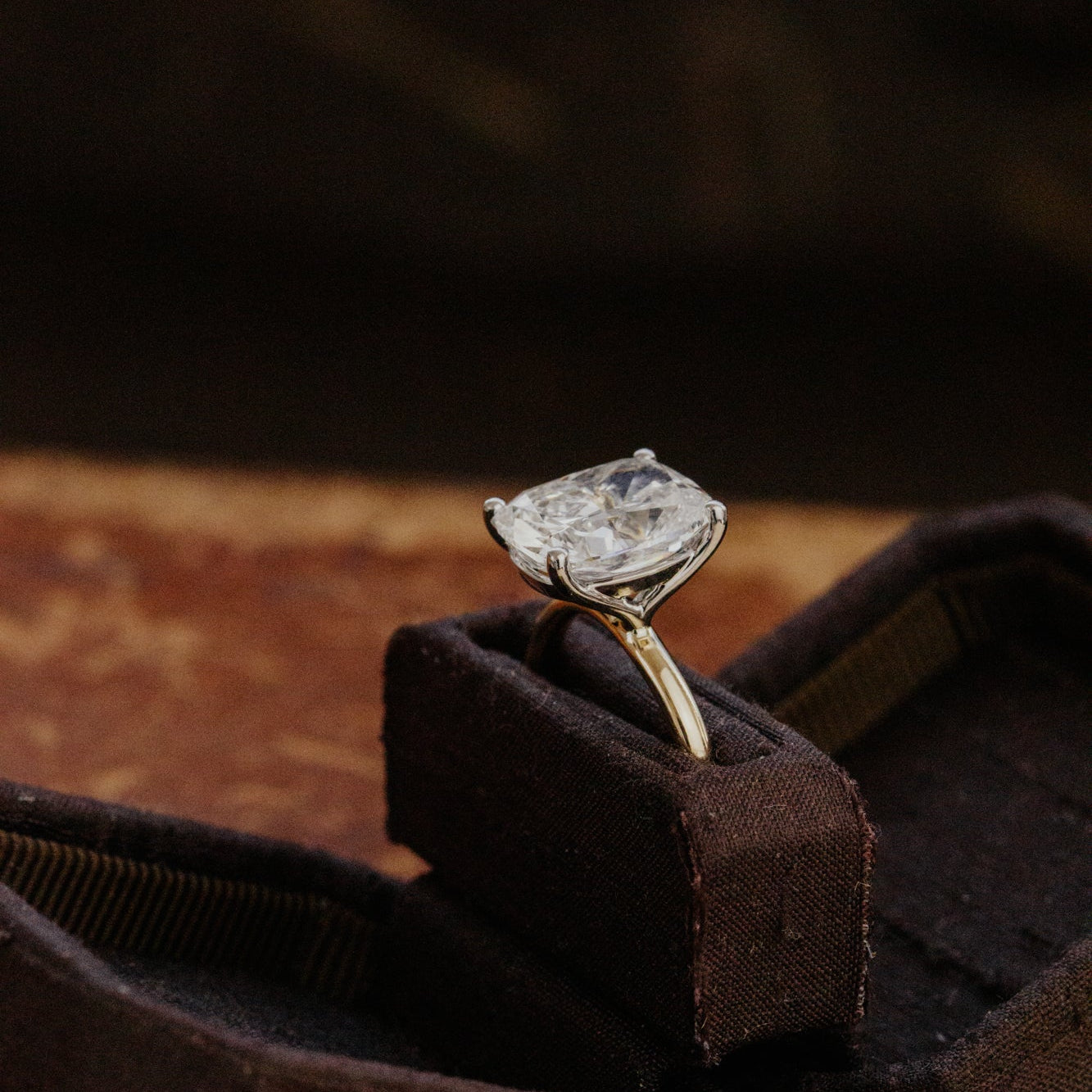 The Maeve 6.46 ct Elongated Cushion Lab Grown Diamond Ring