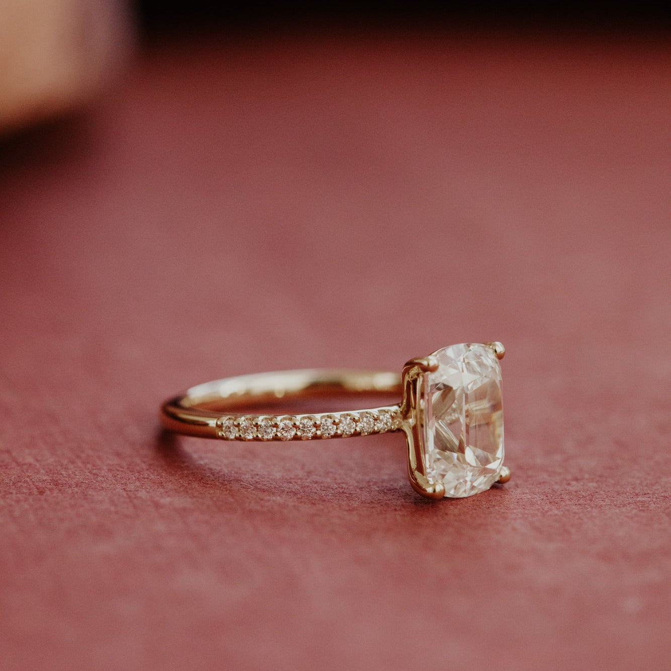 The Jenna 2.90 ct Elongated Cushion Lab Grown Diamond Ring