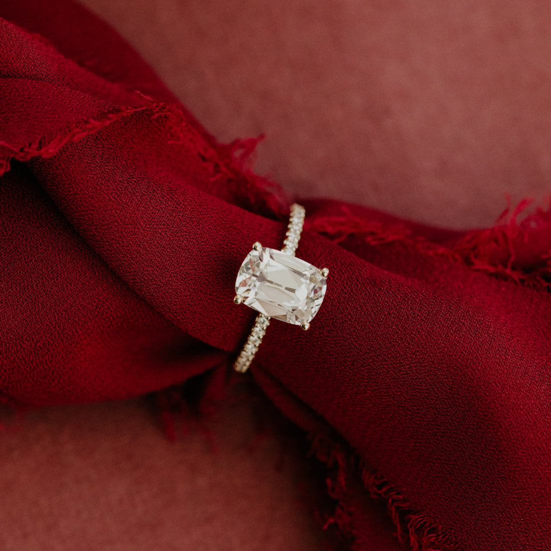 The Jenna 2.90 ct Elongated Cushion Lab Grown Diamond Ring