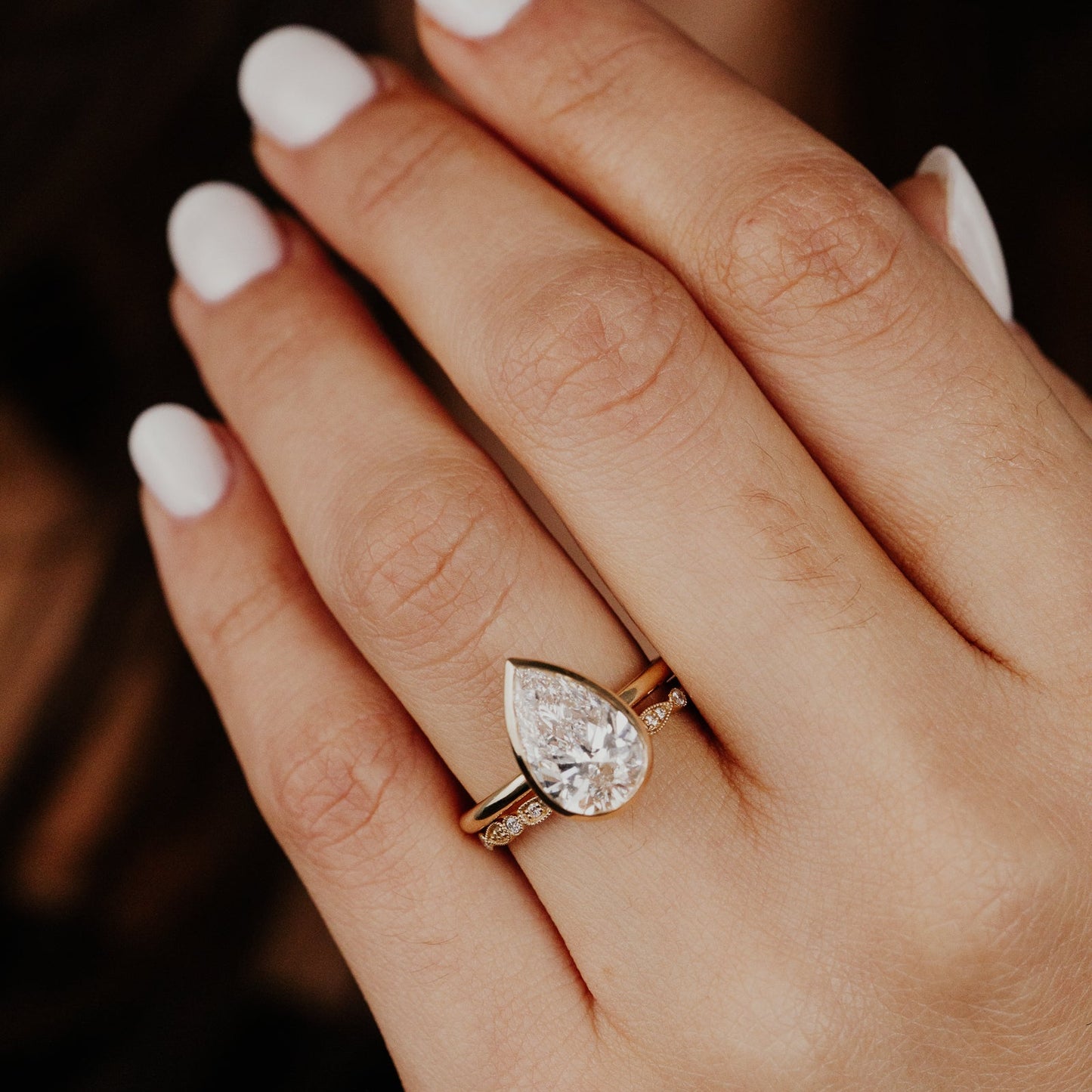 The Pear and Round Eternity Band