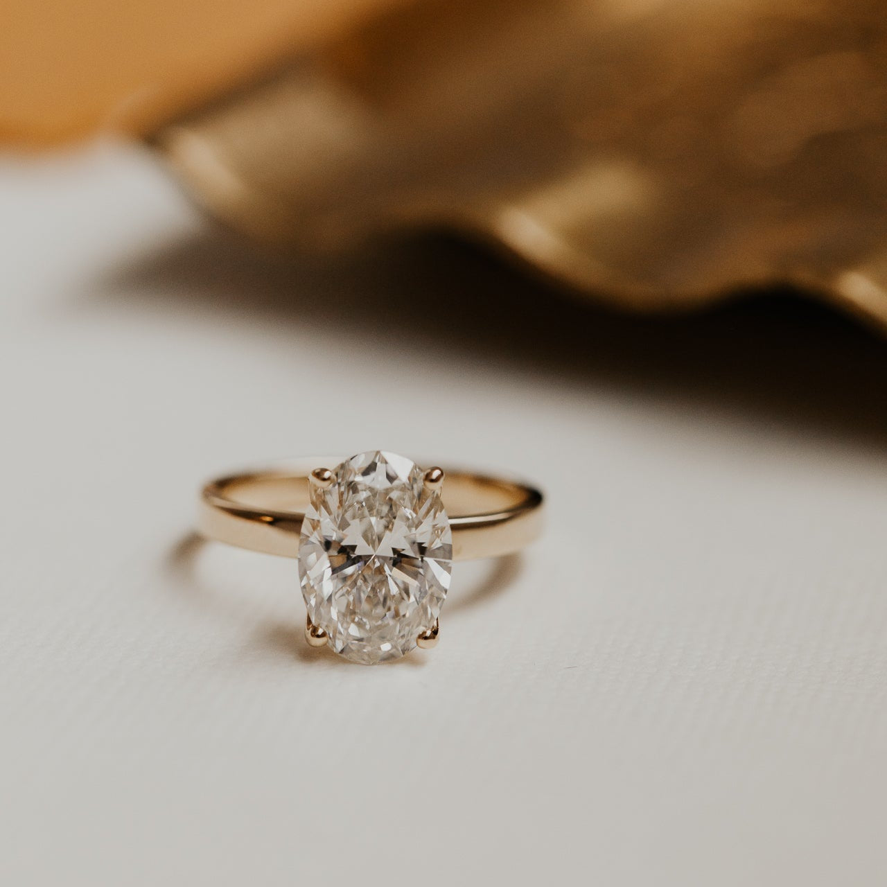 The Octavia Oval Solitaire Ring
