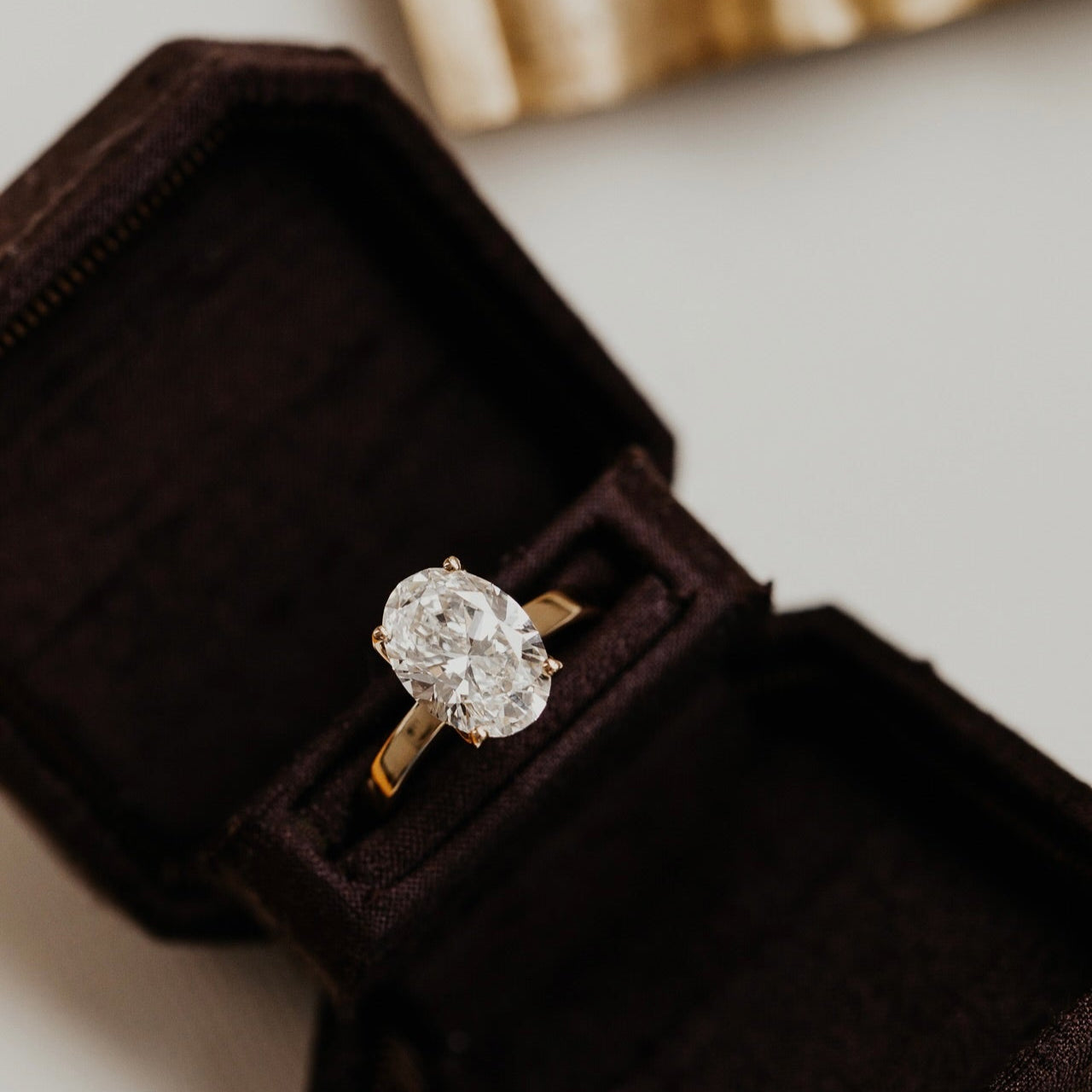 The Octavia Oval Solitaire Ring