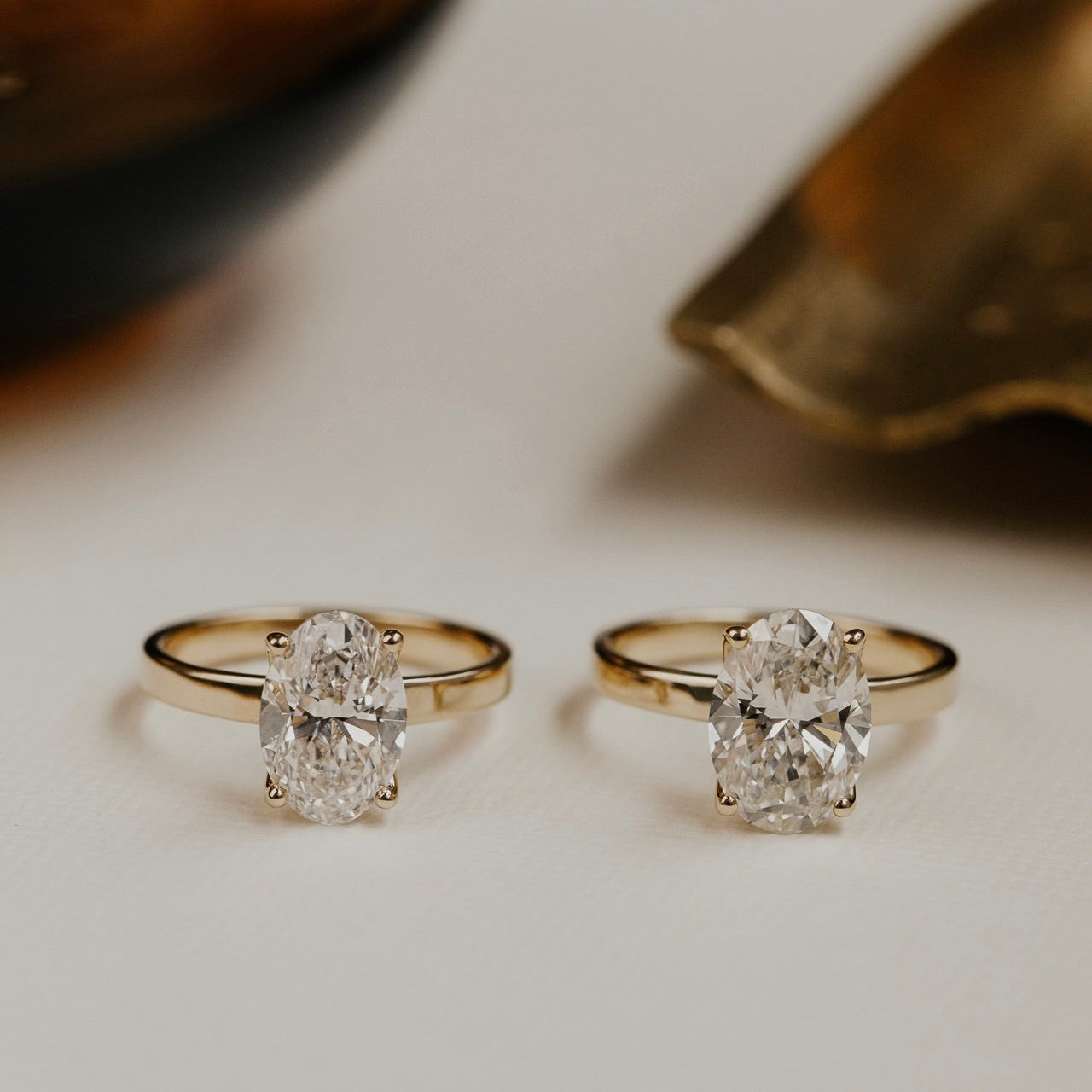 The Octavia Oval Solitaire Ring