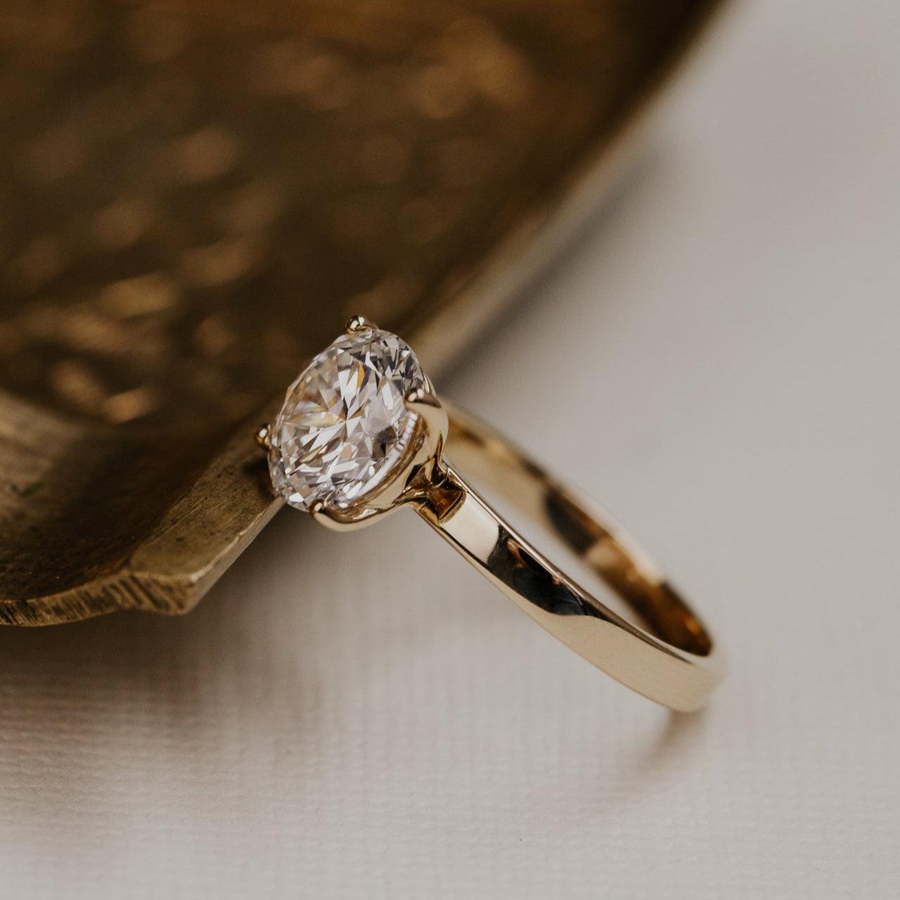 The Octavia Round Solitaire Ring